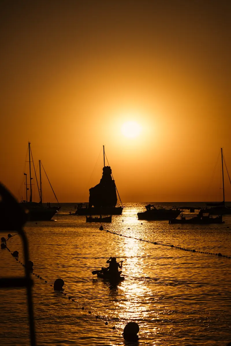 Elements Ibiza sunset terrace overlooking Cala Benirras