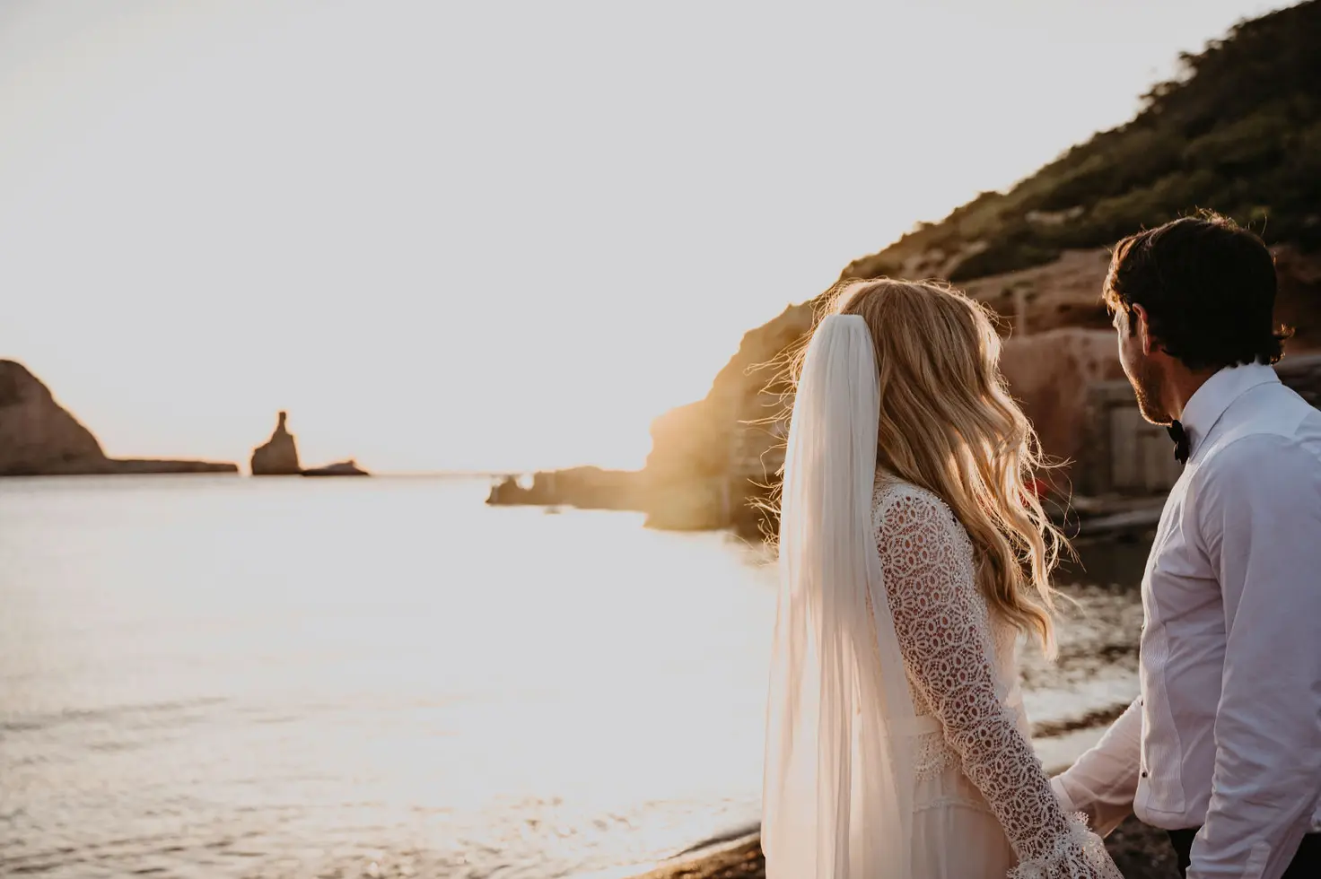 Wedding at Elements Ibiza with sea views in Benirras